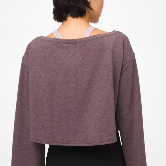 - Lululemon 🍋Show Your Depth Long Sleeve Heathered Antique Bark top size M,… - Picture 5 of 8